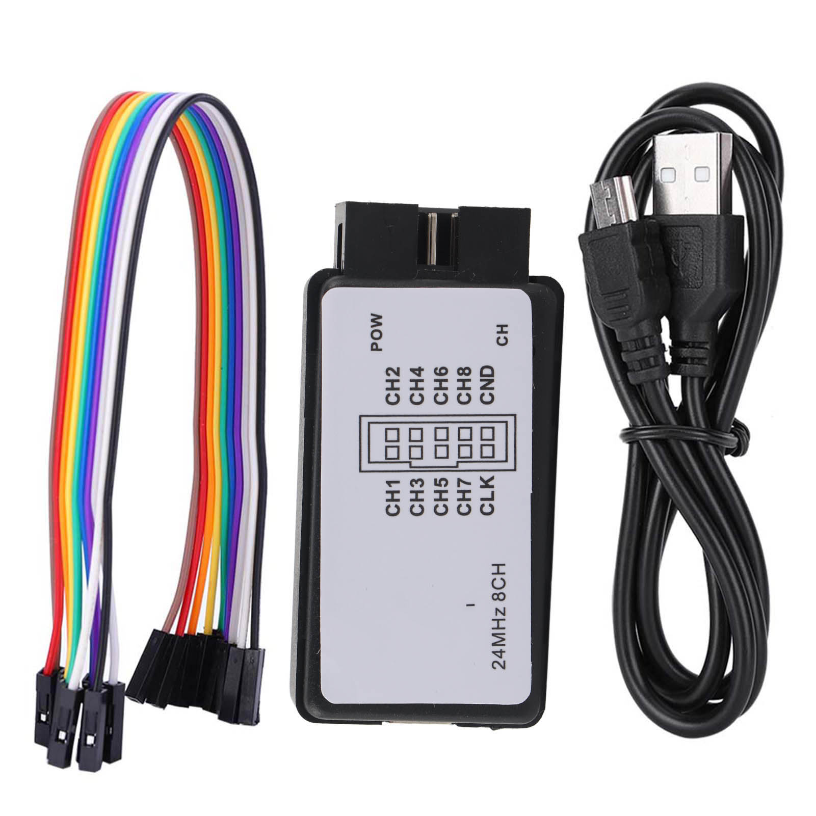 Logic Analyzer Usb - Penganalisis Logika 24MHz USB Set Perangkat