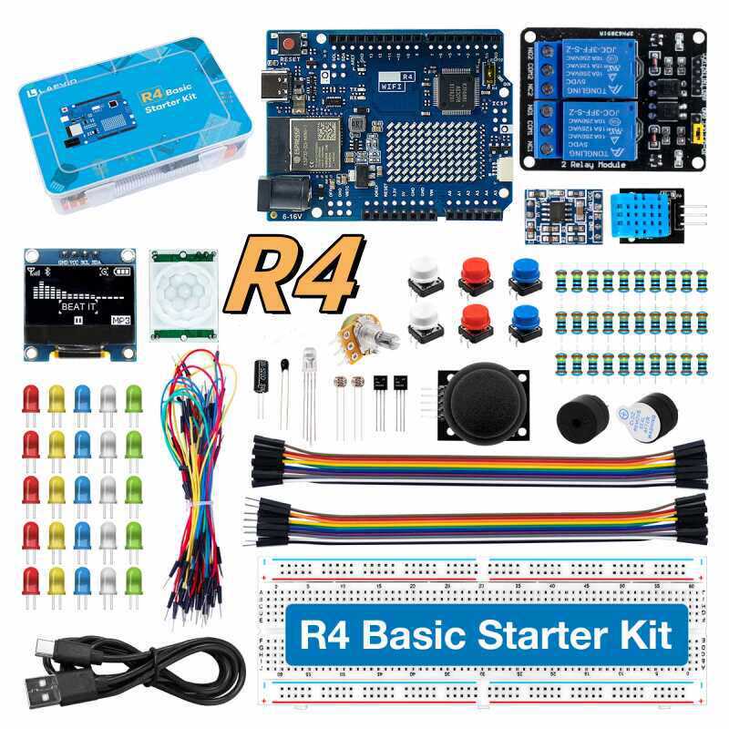 Diy Electronics Learning Kit - Kit Pemula Pengembangan UNO R4 yang