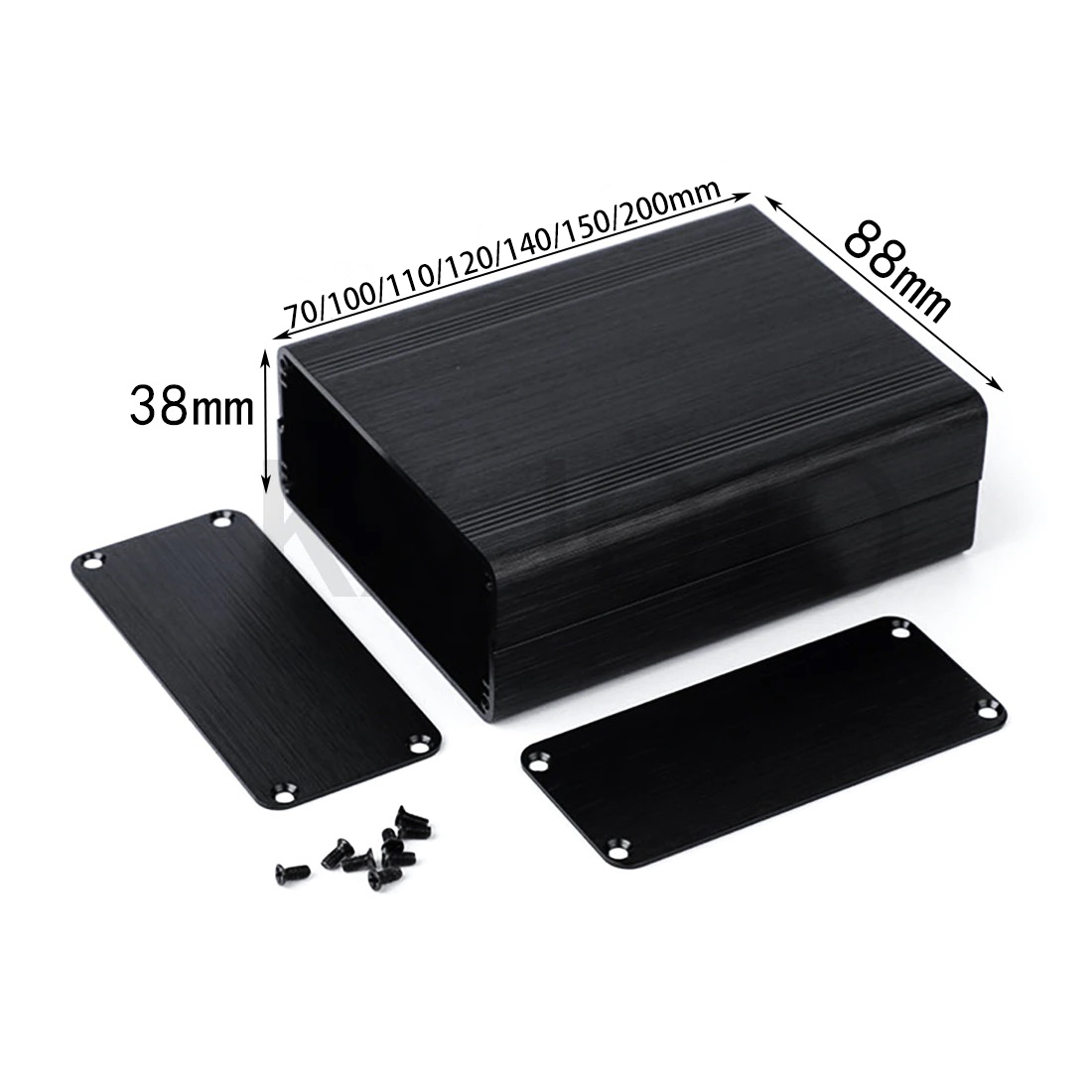 Kotak Aluminium 1pcs 88*38*100 - Diy Electronics Box ulasan dan harga